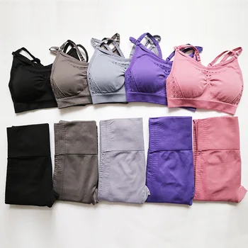 

Brand High Quality Ladies Yoga Set Fitness Clothing Sexy Workout Clothes Sport Outfit For Women Exercise Gym Black Jogging Suits