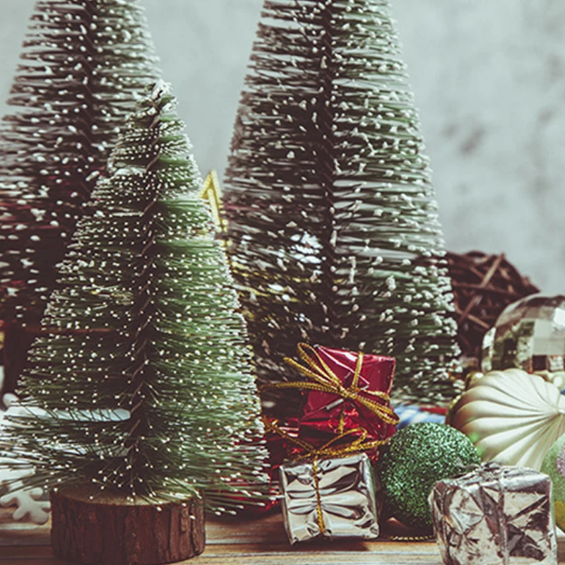 1 шт. Рождественская елка новогодняя мини-елка маленькая сосна для украшения дома Рождественское украшение Новогодний подарок