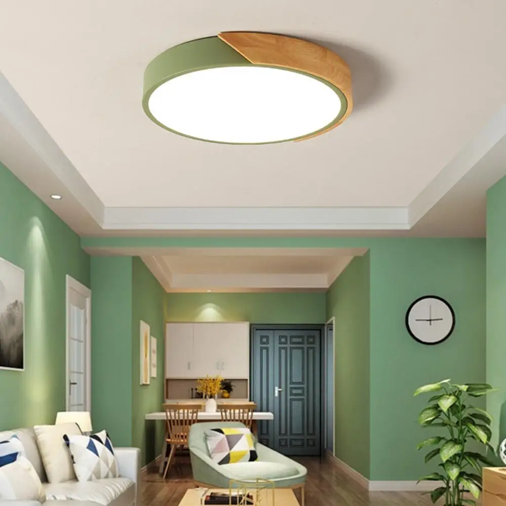 

Modern Acrylic LED Ceiling Lamp 18W 220V Surface Mounted Living Room Lights With Remote Control Adjustable Brightness Function