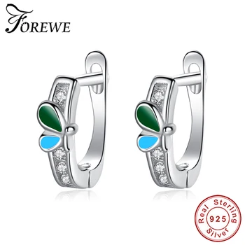

Authentic 925 Sterling Silver Small Stud Earrings for Children Girls Kids Baby Jewelry Cute Spring Dragonfly Crystal Earrings