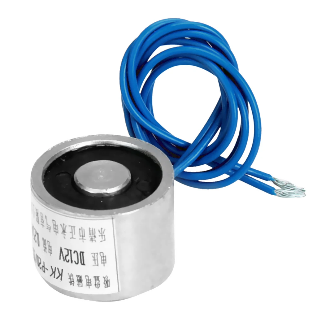 DC 12V 25N Suction Holding Sucker - Electric Magnet Solenoid Lifting Cylinder Electromagnet (2.5kg Holdign Force)