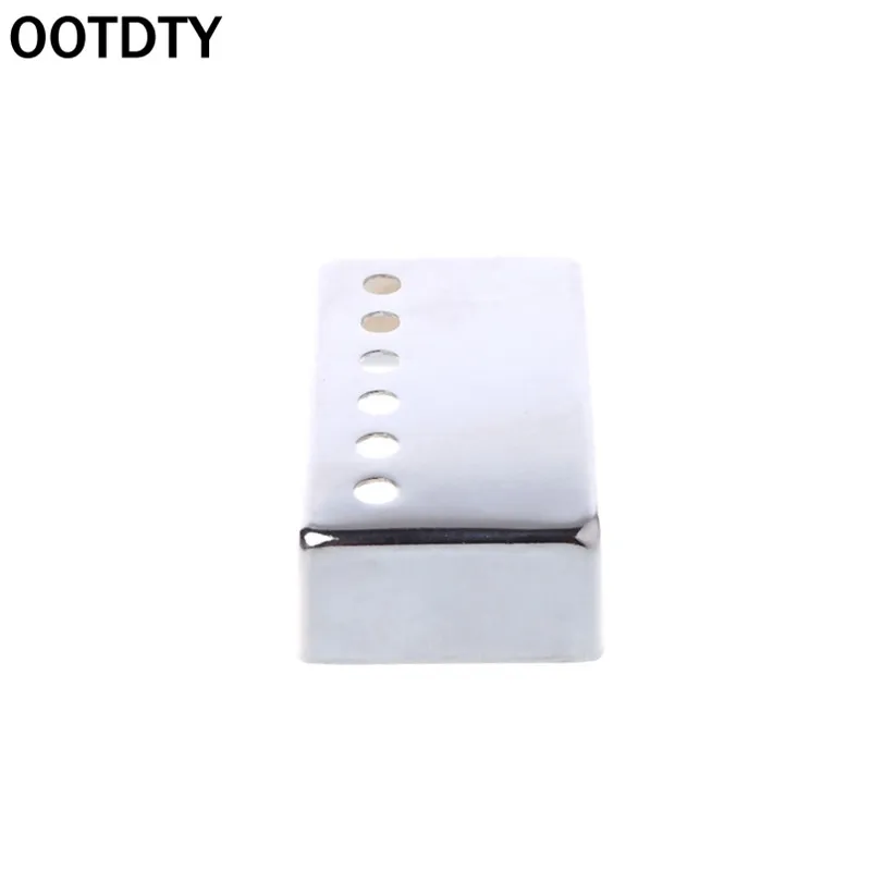 OOTDTY аксессуары для электрогитары 6 отверстий Серебряный LP пикап крышка хамбакер 50 52 медь