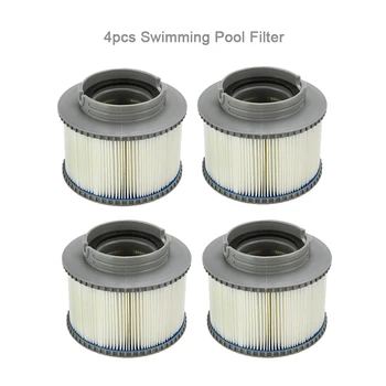 

1/4 pieces Hot Tub Replacement Inflatable Swimming Pool Part Tool Universal Spas Round Strainer Filter Cartridge