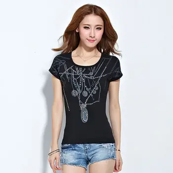

2020 tees women clothe Summer Fashion black T Shirt Women Woman Tshirt