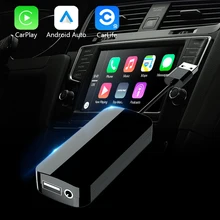 Para a apple carplay/android auto usb dongle com entrada de microfone para android navegação carro jogador multimídia inteligente mirrolink carro jogar
