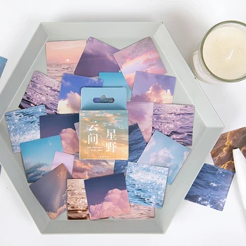 

46 pcs/Set INS Style Flaky Sky Clouds Box Bullet Journal Decorative Stationery Stickers Scrapbooking DIY Diary Album Stick