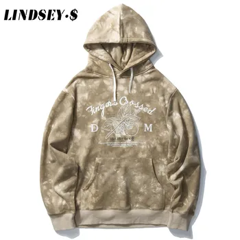 

LINDSEY SEADER Men Harajuku Hoodies 2020 Autumn Winter Streetwear Hip Hop Fleece Sweatshirt Hoodie Letter Print Pullover Cotton