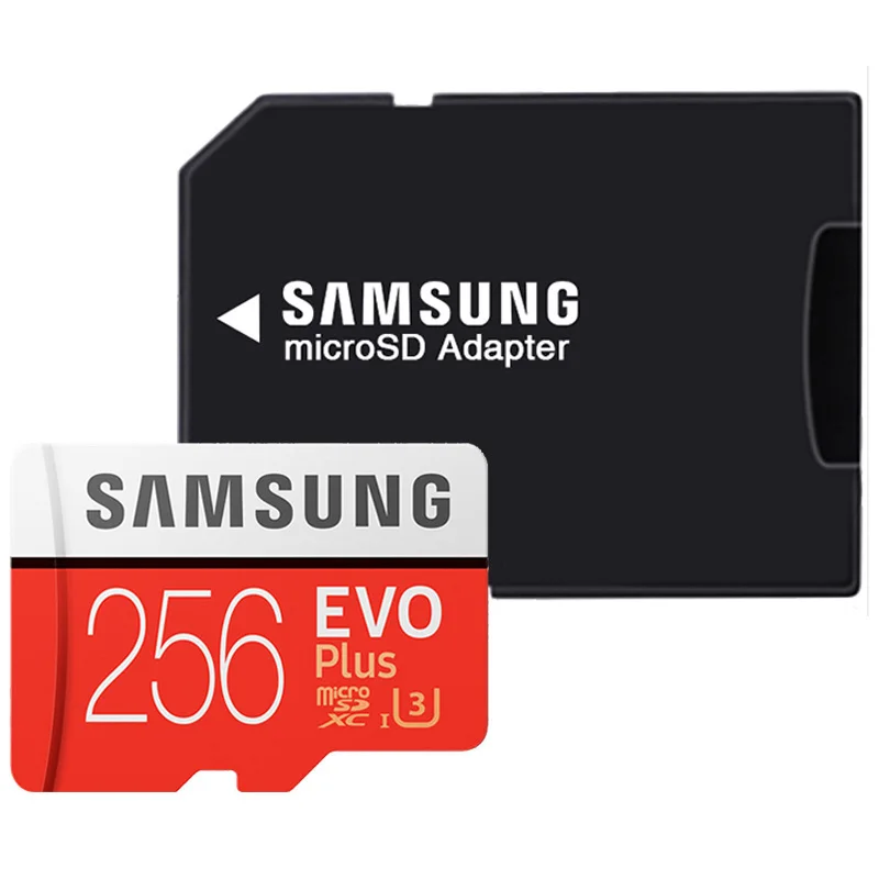 SAMSUNG 32GB Micro SD EVO Plus 64GB карта памяти класс 10 128GB microSDXC U3 UHS-I 256GB TF карта 4K HD для смартфона планшета и т. д - Емкость: 256GB-AP