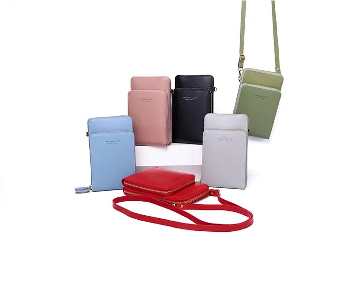 Women Wallet Clutch Purse Ladies Mini PU Leather Shoulder Messenger Bag Muti Pocket All in one Crossbody Phone Bag Female Wallet (2)