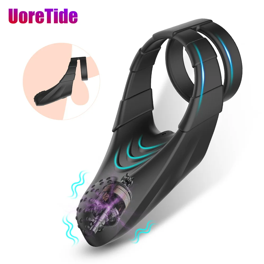 Silicone Double Rooster Ring Delay Ejaculation For Male Sex Toy Couple Lock Penis Enlargement Product | Красота и здоровье