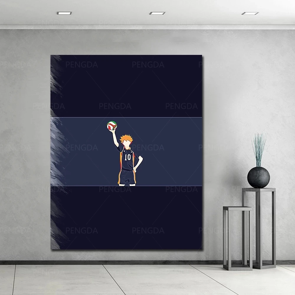 

Prints Paintings Modular Pictures Handsome Boy Canvas Wall Art Home Haikyuu Volleyball Decor Modern Bedside Background Poster