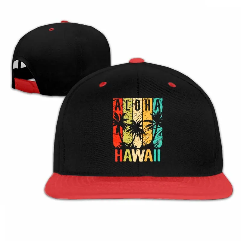 Aloha Hawaii Hawaiian Beach Family Vacation Aloha Beaches Baseball cap men women Trucker Hats fashion adjustable cap - Цвет: 5-Red