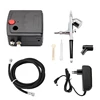 Dual-Action Spray Gun Airbrush with Compressor 0.3mm Airbrush Kit for Nail Airbrush for Model/Cake/Car Painting 2