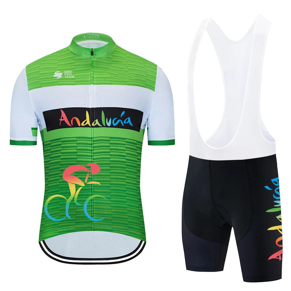 Andalucia 2020 Cycling Jersey Bike Shorts Suit MTB Ropa Men's Summer Quick Ddry Pro BICYCLING shirts Maillot Culotte Wear | Спорт и