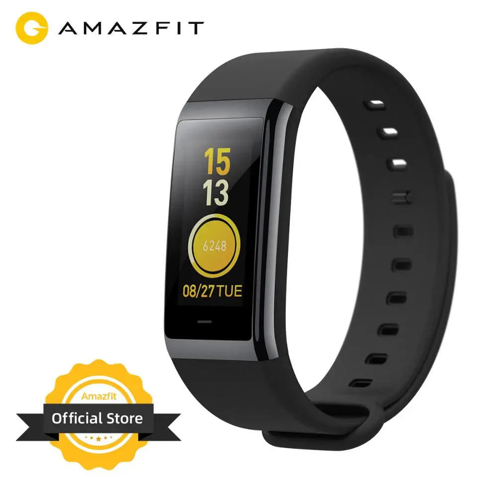  Смарт браслет Amazfit Cor / Band 2, водонепроницаемый, 5 АТМ, с ЖК дисплеем 1,23 дюйма 