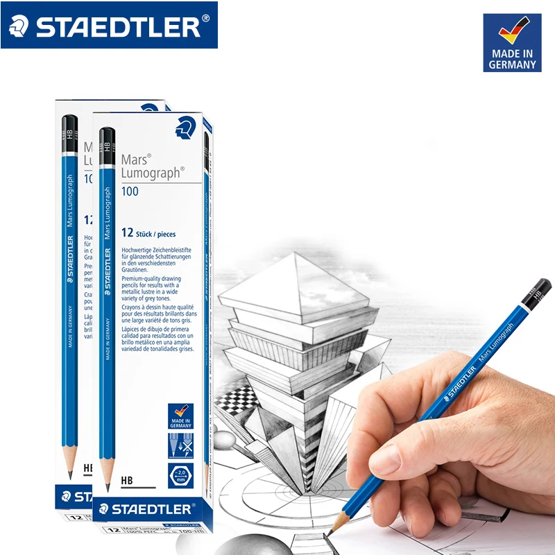 

1PC German STAEDTLER 100 Blue Rod Writing Drawing Pencil Sketch Pencil Centennial Classic Drawing Student Writing Tool