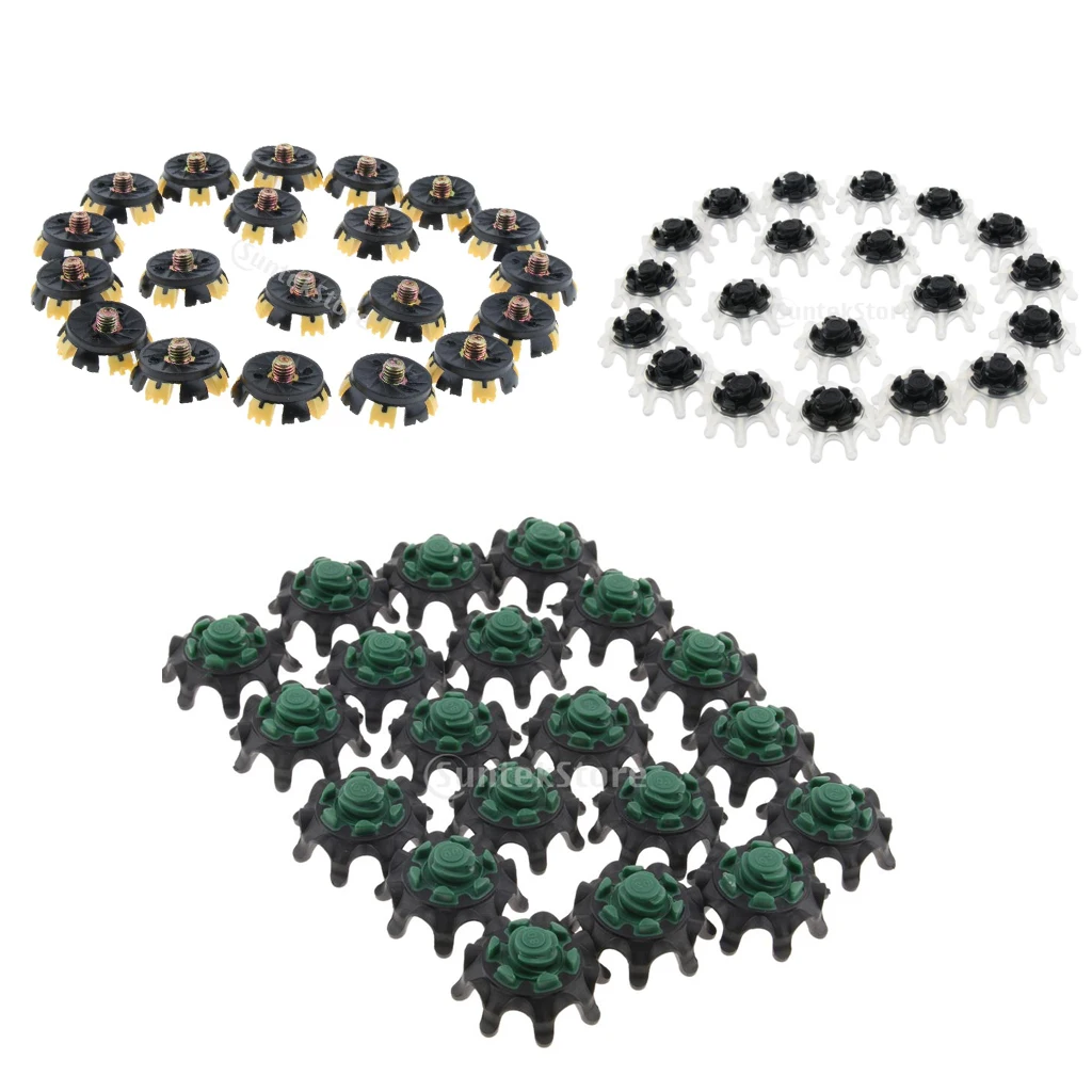 20 Pieces Softspikes Golf Shoes Spikes Cleats Replacement Repair Supplies
