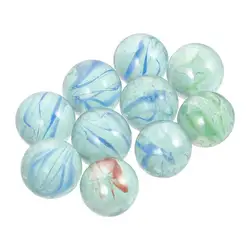 Aquarium en verre et billes de verre, 10 pièces, jouets amusants, boule de verre, équipement d'enseignement (Style aléatoire) 