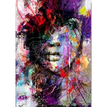 Абстрактная красочная Алмазная картина женское лицо полная квадратная круглая вышивка крестиком Алмазная мозаика diy фото на заказ Вышивка L404