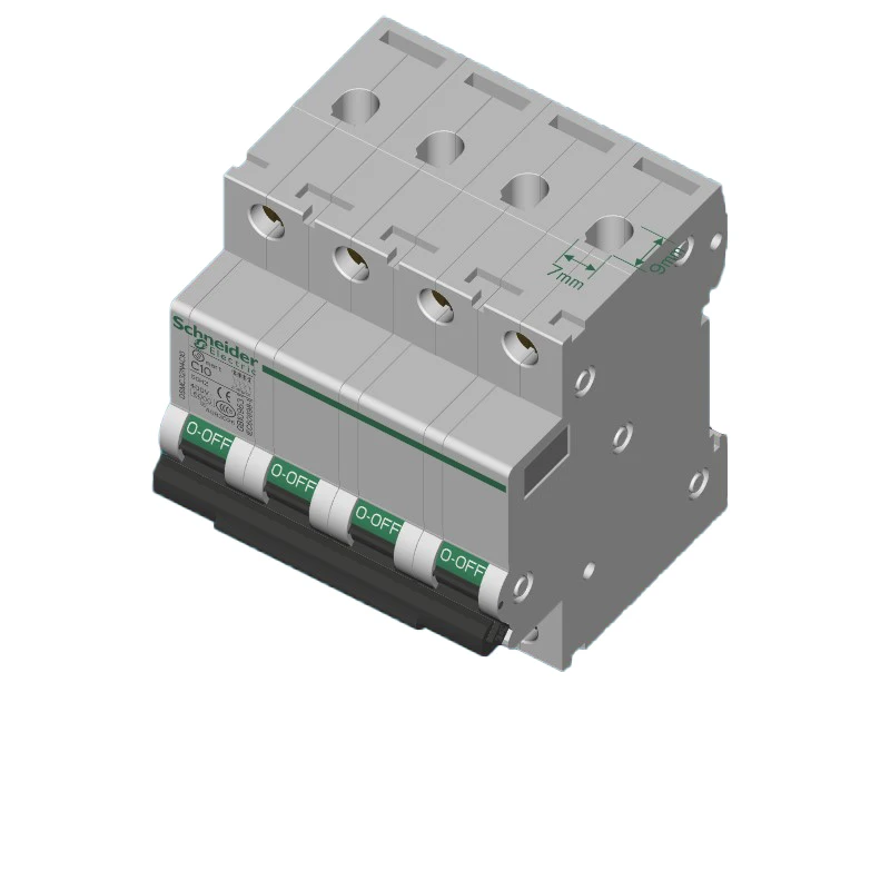 

Type C 4P 16A 20A Miniature Circuit Breaker Electrical Air Switch Osmart-K Illumination type 400VAC 6KA