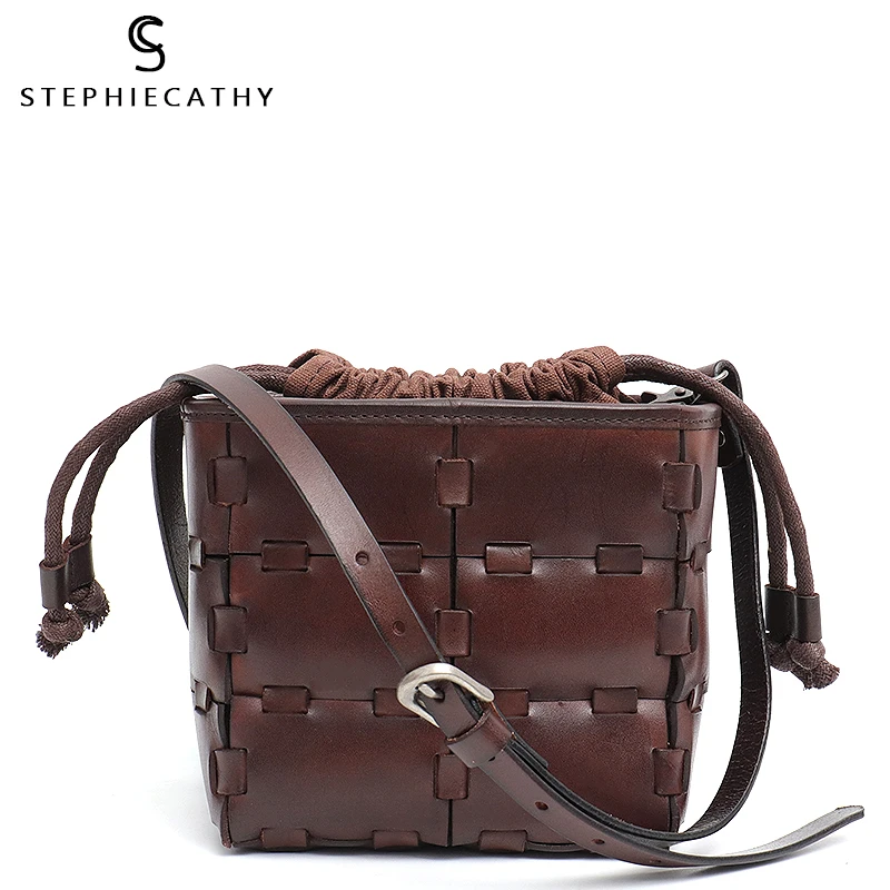 Sc Vrouwen Mode Kleine Messenger Bag Luxe Lederen Schoudertassen Dames Vintage String Emmer Handtas Vrouwelijke Crossbody Sc Vrouwen Mode Kleine Messenger Bag Luxe Lederen Schoudertassen Dames Vintage String Emmer Handtas Vrouwelijke Crossbody
