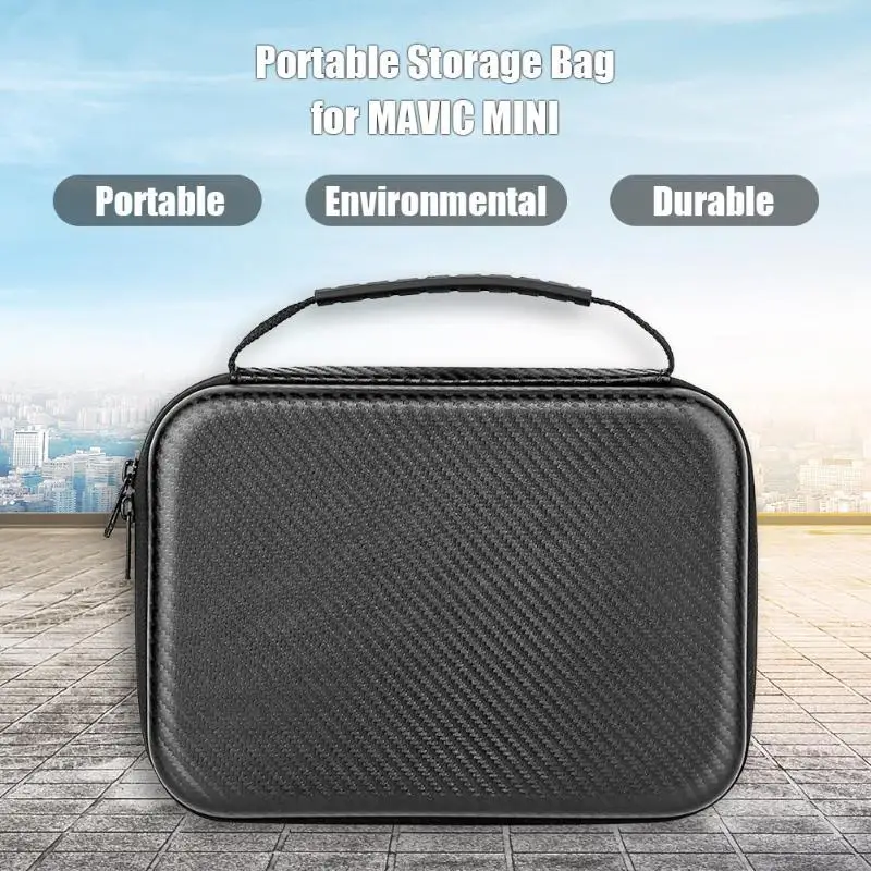 Buy PU Waterproof Carrying Case Storage Bag Protective Cover for DJI Mavic Mini Drone Accessories