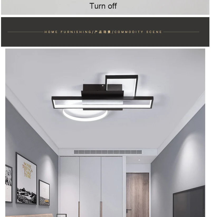 Chandelierrec, современный светодиодный потолочный светильник, люстра для гостиной, спальни, низкие потолки, AC90-260V, алюминиевый светодиодный светильник