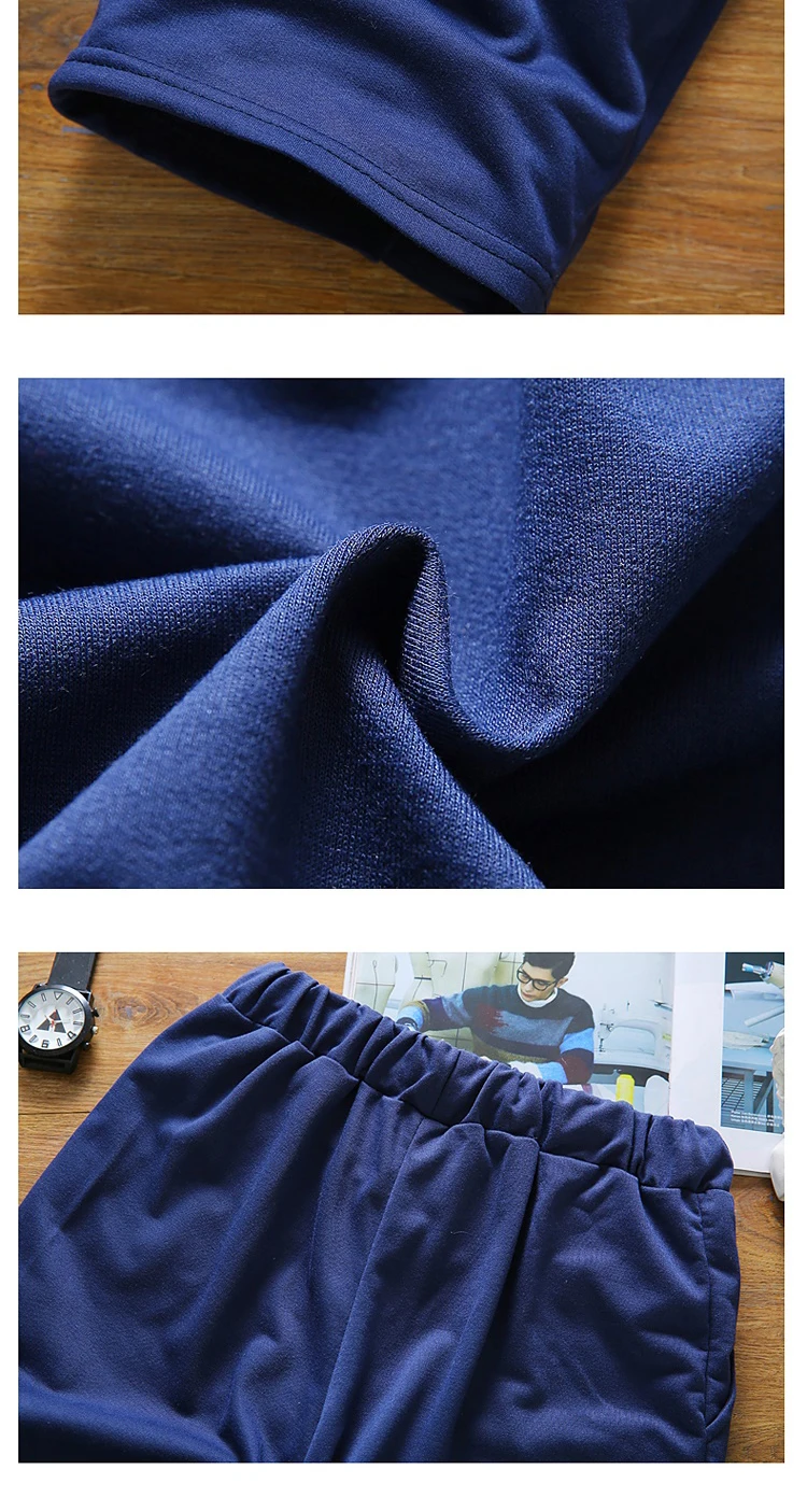 Man Cotton Knee Length Shorts Men Shorts Men Summer Fashion Casual Loose Large Size Elastic Waist Casual Shorts Beach Shorts