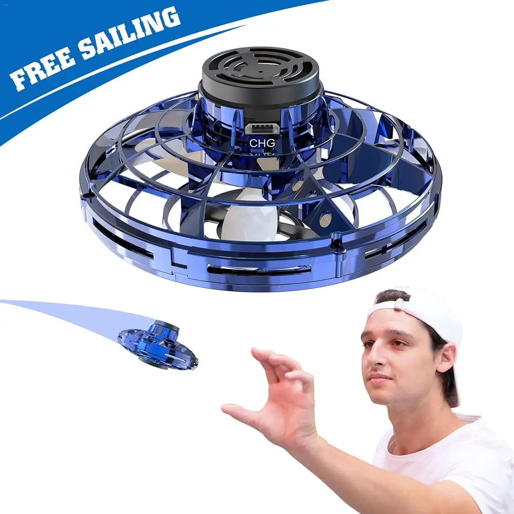 

Athletic Game Toy Office Antistress Hand Return Drone Mini Flying Gyro Drone UFO Led Fidget Finger Spinner Route Rotary Dropship