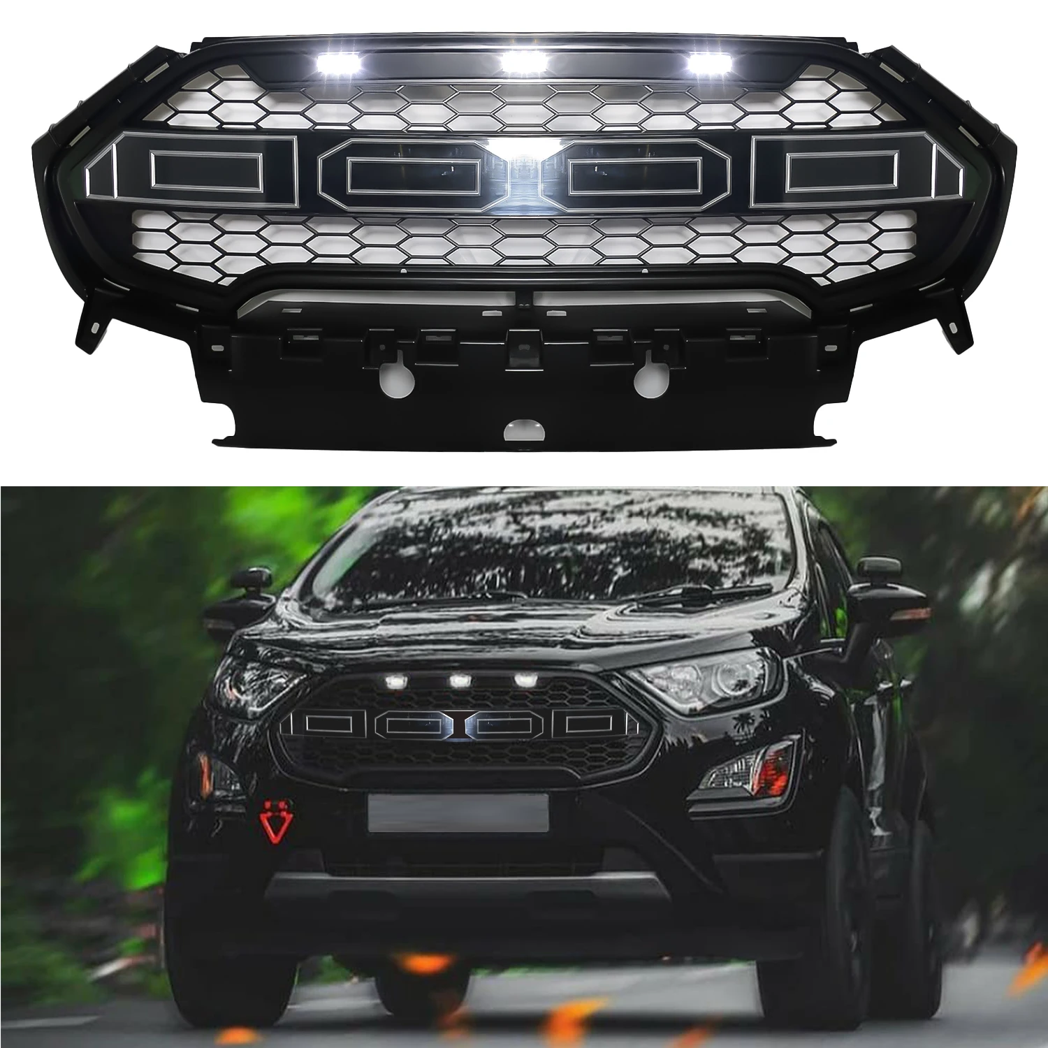 

Решетки для переднего бампера Ecosport Racing решетки для Ecosport 2017 2018 2019