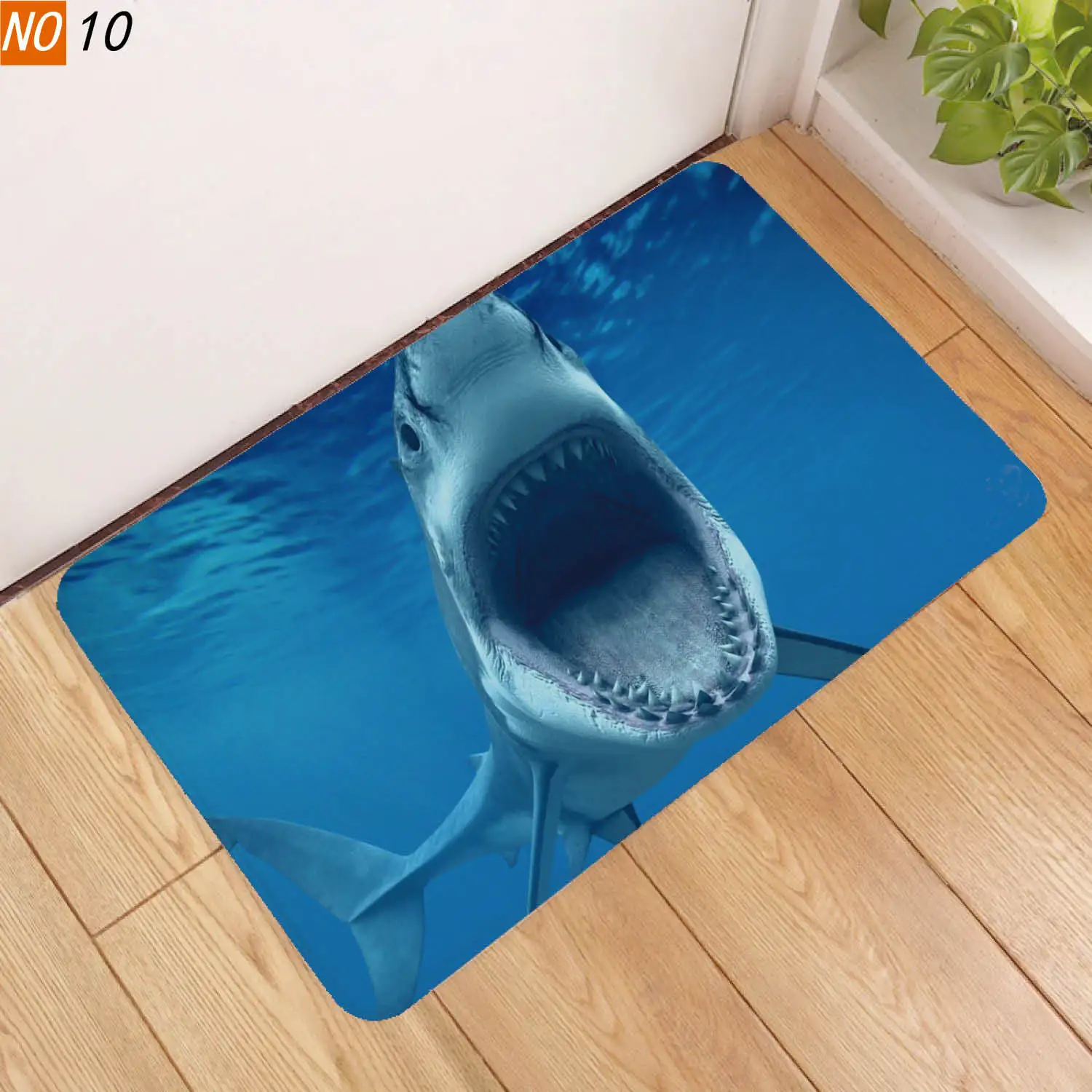 Sholisa Противоскользящий коврик для ванной с 3D принтом Акула Дельфин водопоглощающий коврик для ванной комнаты коврик для гостиной двери туалета