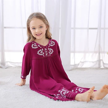 

Nightdress summer girls' clothing super soft cotton high-end embroidery dress nightdress loose home service cute fashion пижама