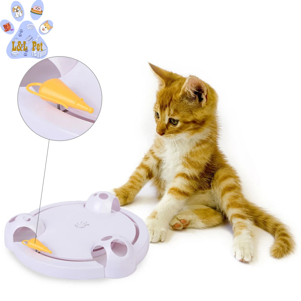 Игрушка для кошек, игрушка для кошек, Интерактивная игрушка для кошек, автоматическая вращающаяся игрушка для кошек, игрушка для ловли мышей, электрическая игрушка для игры в упражнения