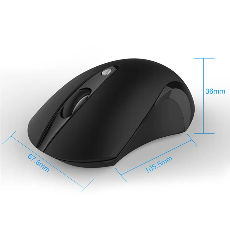Бесшумная Кнопка оптическая мышь компьютерная Мышь с USB приемник для портативных ПК 2,4 г эргономичный мышей 800/1200/1600 Регулируемый Точек на дюйм