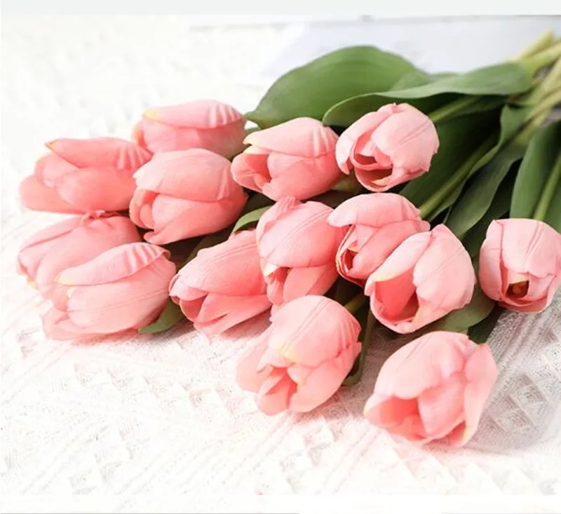 5 шт., шелковые тюльпаны, искусственные цветы, настоящие на ощупь, искусственные цветы для украшения свадьбы, для дома, вечерние, подарки на день рождения