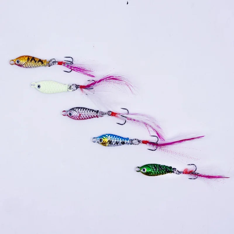 

Lure 5 Grams Mini Small Lead Fish Iron Plate Freshwater Fishing Snakehead Rod Rainbow Trout Lure Fishing Bait