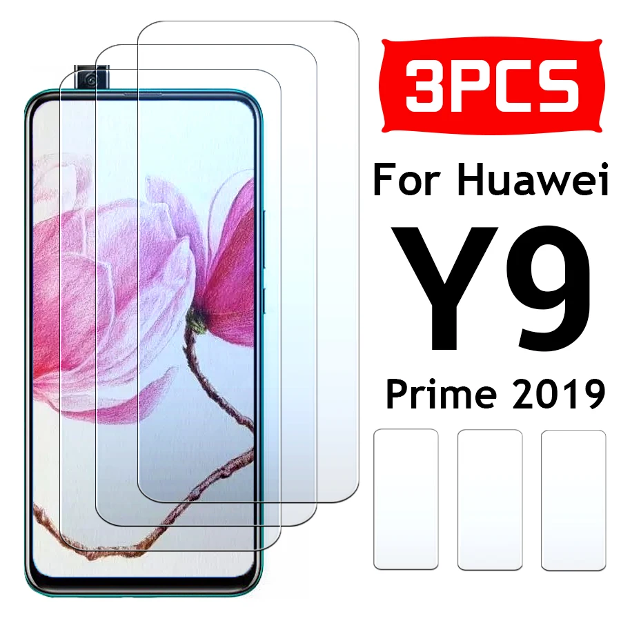 3 шт. y9 prime Защитное стекло для huawei y 9 2019 защита экрана закаленное на huawie 9Y Y9Prime