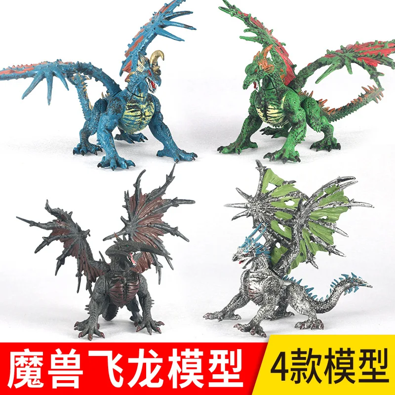 World of Warcraft Model Dragon Dinosaur 4D Assembled Dragon Transformation Large Size Dragon Static Animal Model