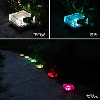 

Solar Ice Tile Underground Lamp Outdoor Waterproof Courtyard Garden Lawn Landscape Decoration LED Colorful Street Lamp