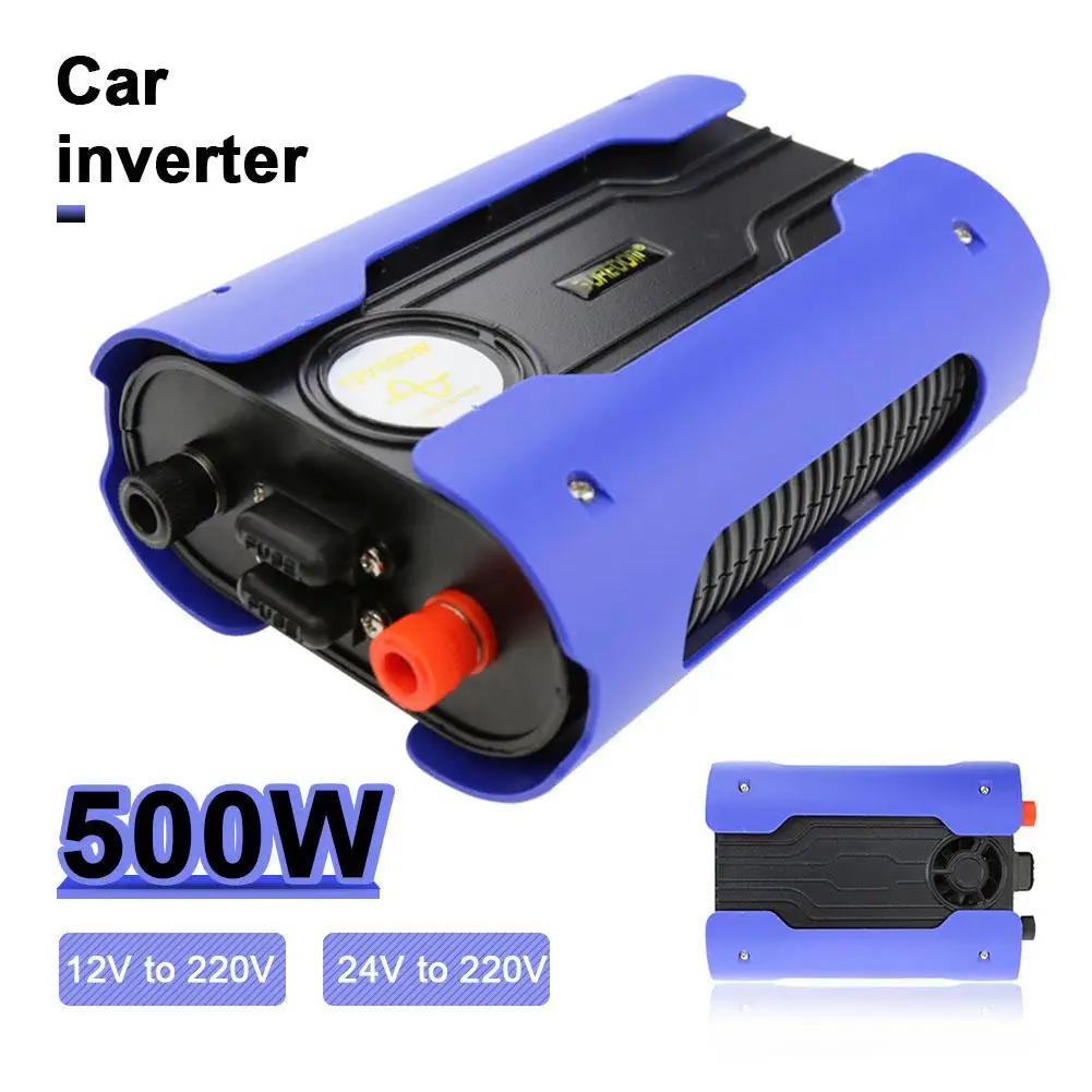 

Doxin 500W DC 12V/24V to AC 220V USB Pure Sine Wave Auto Car Inverter Converter