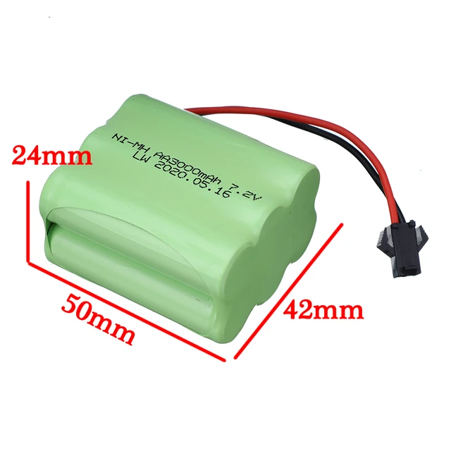 Battery Nimh 7.2 V 3000mah Battery Charger  7.2 V Rechargeable Battery -  7.2v - Aliexpress