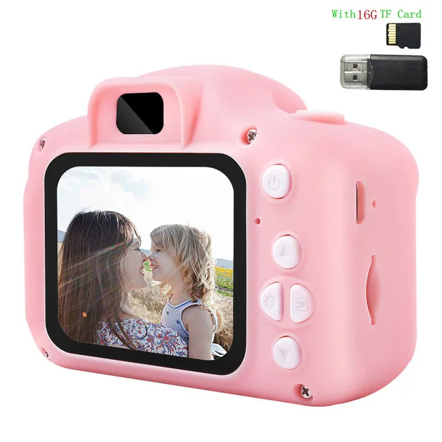 2 Inch HD Screen Chargable Digital Mini Camera Kids Cartoon Cute Camera Toys Outdoor Photography Props for Child Birthday Gift 23