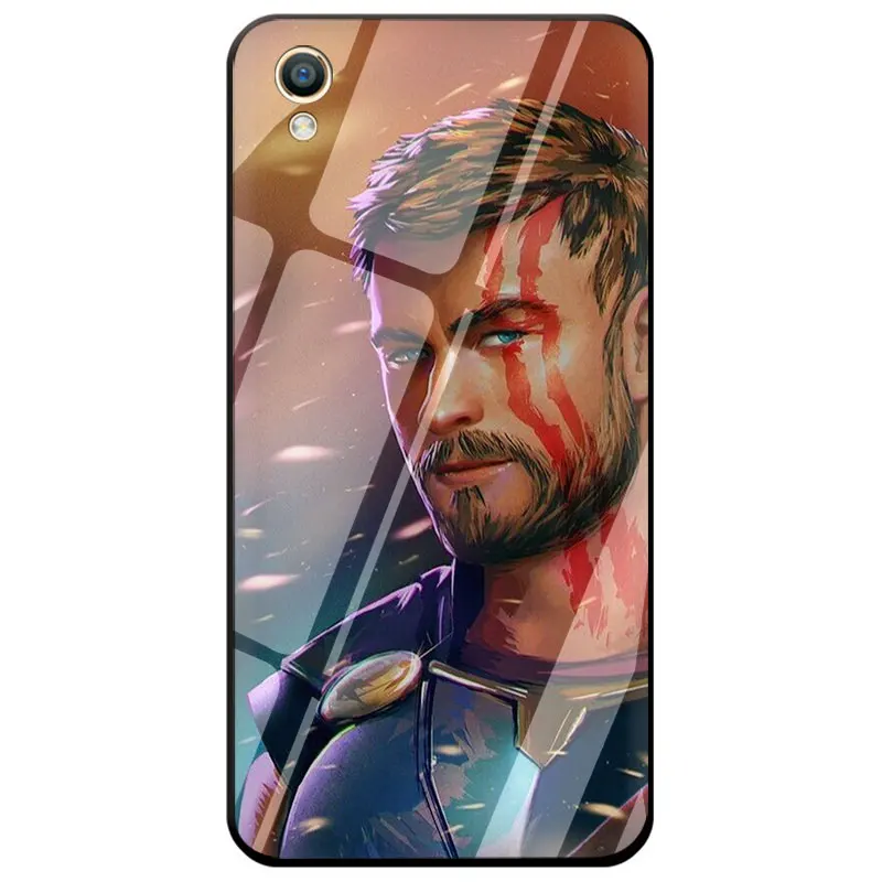 EWAU Thor с принтами "Marvel", "Мстители", закаленное Стекло чехол для телефона чехол для OPPO A7 A5s AX7 AX5s A37 A77 A7X F3 F5 F7 F9 F11 Pro - Цвет: G1