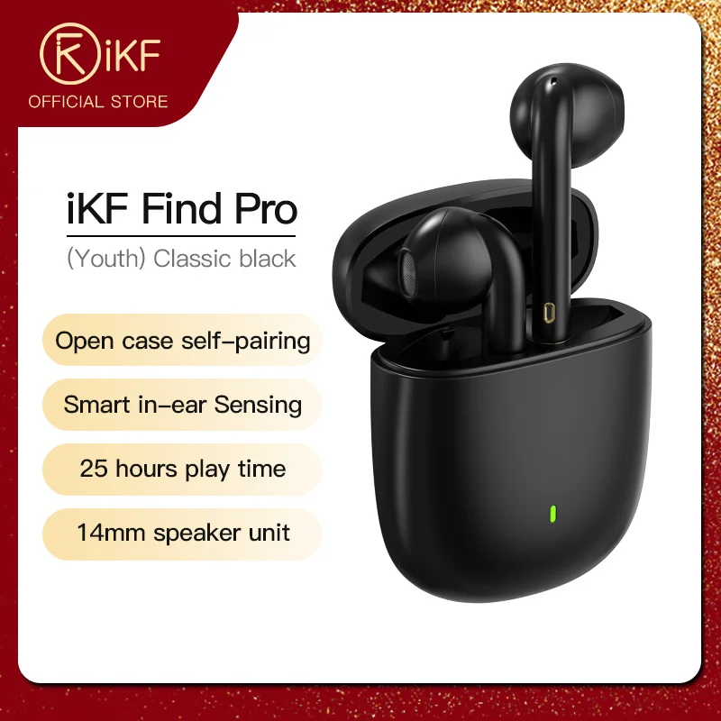 Беспроводные Bluetooth-наушники iKF Find-Pro-Youth с сенсорным управлением | Электроника