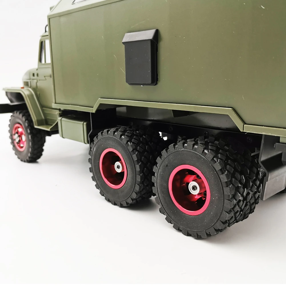 

Simulation Six-wheel Drive DIY Modification Rims Easy Install Durable Metal Tires Wheel Hub Kit Lightweight Spare Parts For JJRC