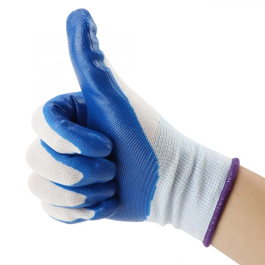 Household Scrubber Cleaning Gloves Household Gloves 1Pair Non-slip Waterproof Labor Work Garden Gloves Handling Gloves