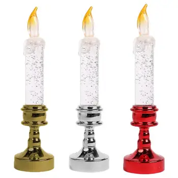 

Simulation Candle Unique Flameless Electronic LED Night Light Candle Lamps Ornament For Wedding Christmas Decoration