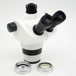 4X-100X High Quality Simul-Focal Lab Trinocular Stereo Microscope 8X-50X Continuous Confocal Zoom Magnification