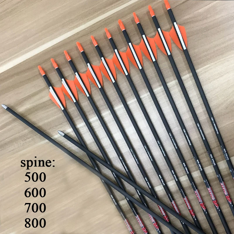 Linkboy-Archery-Pure-Carbon-Arrows-Spine-400-500-600-700-800-900-1000-30-1-75