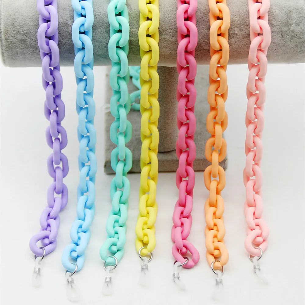 New Fashion Acrylic Glasses Chains Holder Cord Reading Sunglasses Chain Women Largands Eyeglasses Hanging Neck Chain Strap Rope